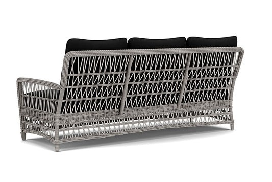 Lloyd Flanders - Mackinac Sofa In Putty Finish With Canvas Black Fabric - 273055059157 view 2
