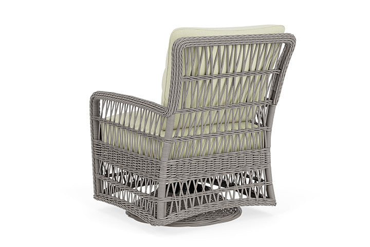 Lloyd Flanders - Mackinac Swivel Glider Lounge Chair In Putty Finish With Bamboo Bay Meadow Fabric - 2730910592060 view 2