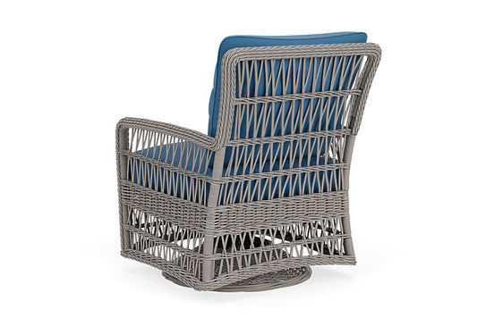 Lloyd Flanders - Mackinac Swivel Glider Lounge Chair In Putty Finish With Bamboo Bay Sky Fabric - 2730910592007 view 2