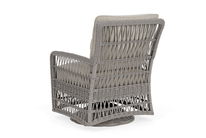 Lloyd Flanders - Mackinac Swivel Glider Lounge Chair In Putty Finish With Friendly Flax Fabric - 2730910592026 view 2
