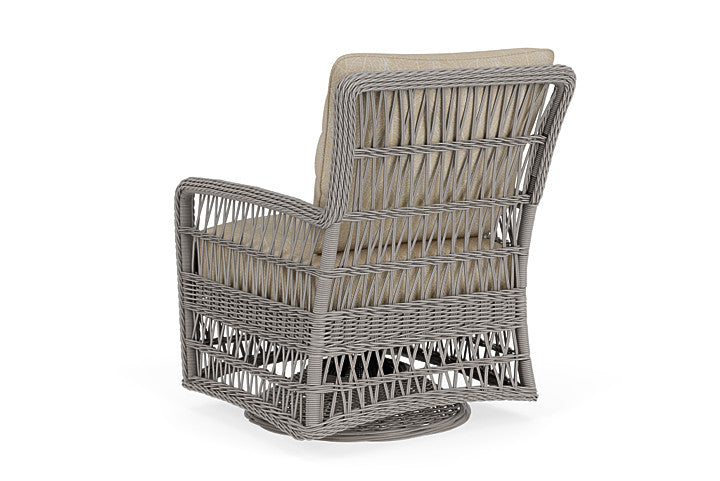 Lloyd Flanders - Mackinac Swivel Glider Lounge Chair In Putty Finish With Laurel Ecru Fabric - 2730910592057 view 2