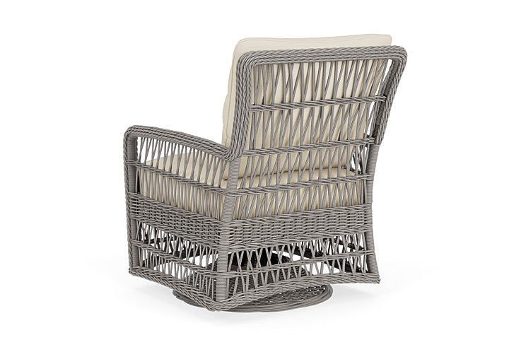 Lloyd Flanders - Mackinac Swivel Glider Lounge Chair In Putty Finish With Sailcloth Sailor Fabric - 273091059434 view 2