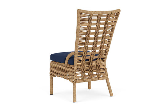 Lloyd Flanders - Magnolia Armless Dining Chair In Sandcastle Finish With Beach Navy Fabric - 3310071412013 view 2