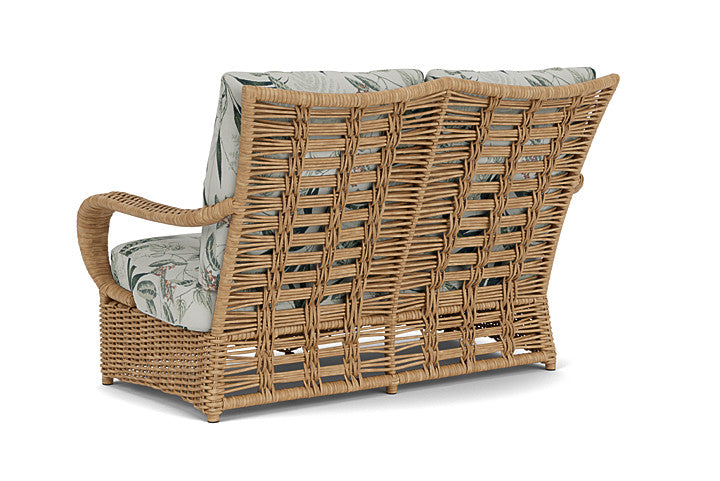 Lloyd Flanders - Magnolia Loveseat In Sandcastle Finish With Delicate Botanical Sage Fabric - 3310501412075 view 2