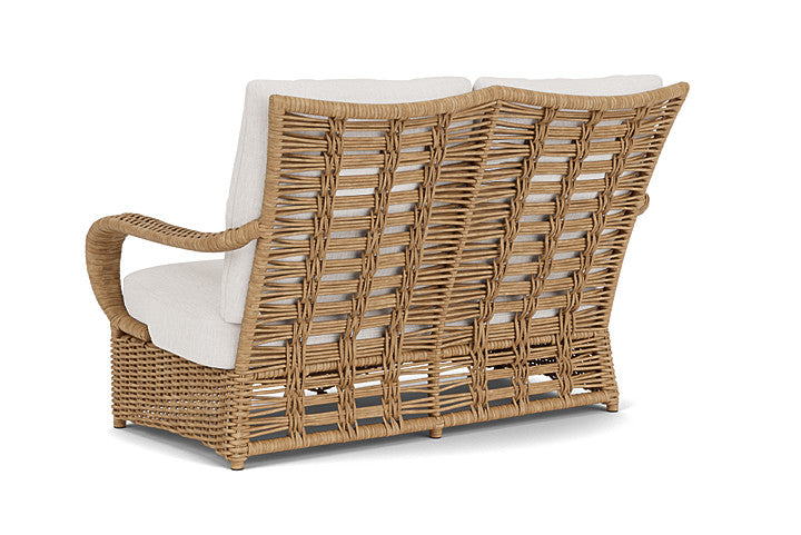Lloyd Flanders - Magnolia Loveseat In Sandcastle Finish With Reflections Snow Fabric - 3310501412014 view 2