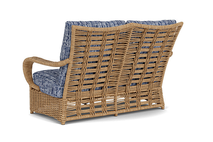 Lloyd Flanders - Magnolia Loveseat In Sandcastle Finish With Visions Cobalt Fabric - 331050141683 view 2