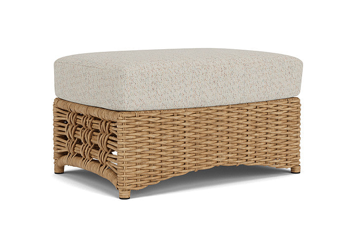 Lloyd Flanders - Magnolia Ottoman In Sandcastle Finish With Knotty Mineral Fabric - 3310171412046 view 2