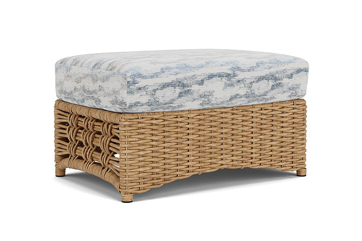 Lloyd Flanders - Magnolia Ottoman In Sandcastle Finish With Stratosphere Cloud Fabric - 3310171411966 view 2