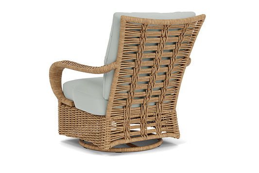 Lloyd Flanders - Magnolia Swivel Glider Lounge Chair In Sandcastle Finish With Callen Celadon Fabric - 3310911412024 view 2