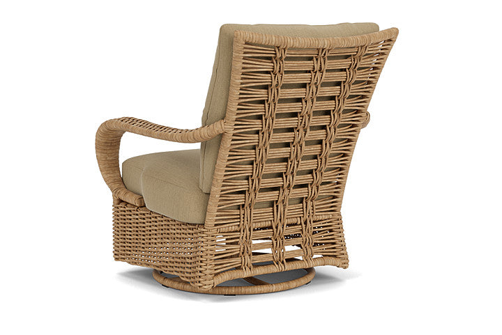 Lloyd Flanders - Magnolia Swivel Glider Lounge Chair In Sandcastle Finish With Loveboat Saffron Fabric - 3310911412009 view 2