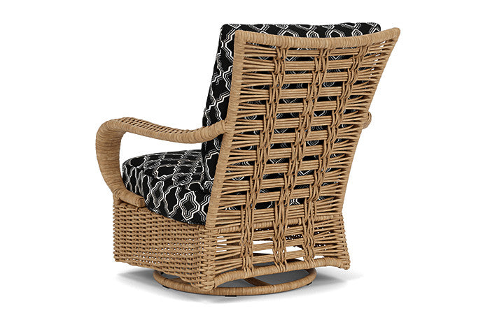 Lloyd Flanders - Magnolia Swivel Glider Lounge Chair In Sandcastle Finish With Luna Onyx Fabric - 3310911412071 view 2