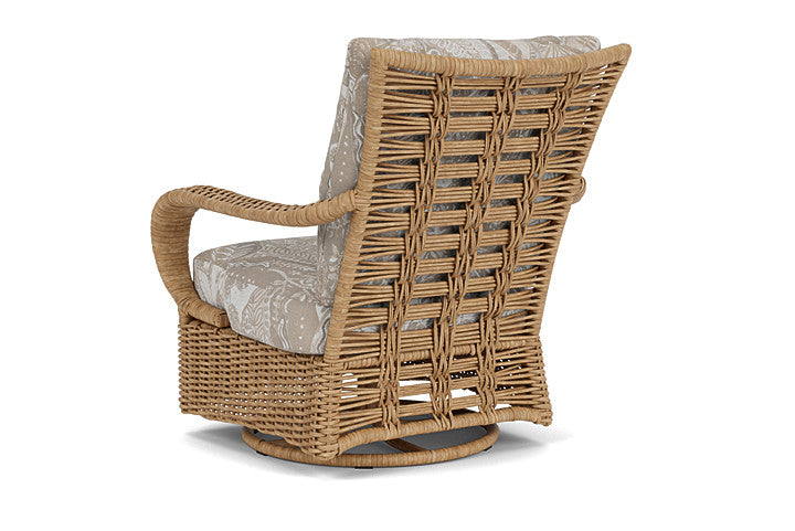 Lloyd Flanders - Magnolia Swivel Glider Lounge Chair In Sandcastle Finish With Wayfarer Dune Fabric - 3310911412073 view 2