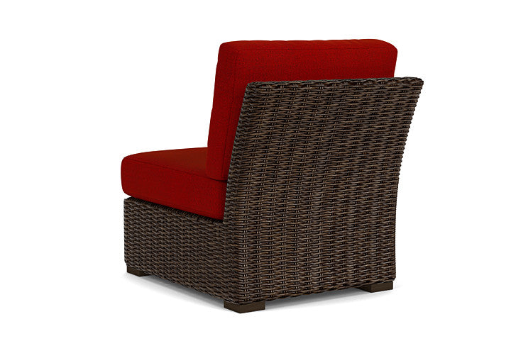 Lloyd Flanders - Mesa Armless Sectional In Pecan Finish With Partyline Lollipop Fabric - 2980530862054 view 2