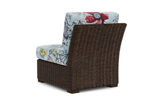 Lloyd Flanders - Mesa Armless Sectional In Pecan Finish With Serena Floral Meadow Fabric - 2980530862079 view 2