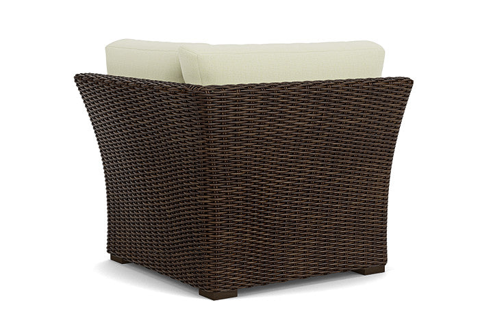 Lloyd Flanders - Mesa Corner Sectional In Pecan Finish With Bamboo Bay Meadow Fabric - 2980540862060 view 2
