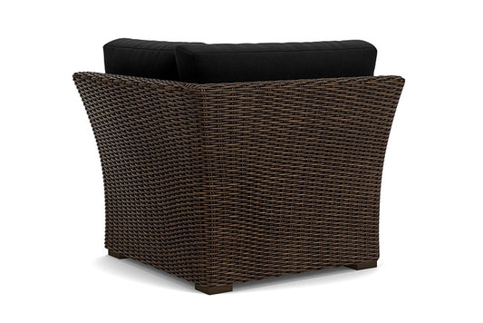 Lloyd Flanders - Mesa Corner Sectional In Pecan Finish With Canvas Black Fabric - 298054086157 view 2