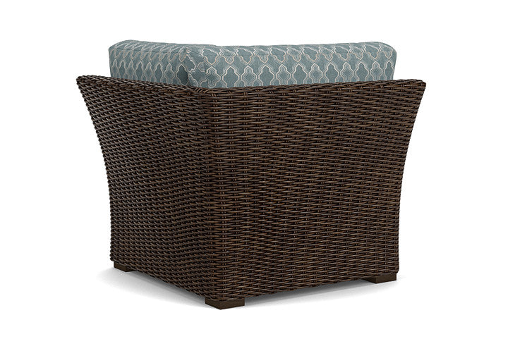 Lloyd Flanders - Mesa Corner Sectional In Pecan Finish With Luna Mist Fabric - 2980540862070 view 2