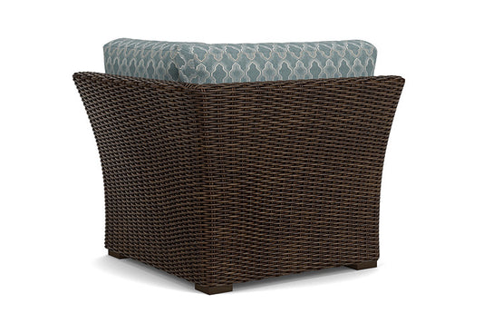 Lloyd Flanders - Mesa Corner Sectional In Pecan Finish With Luna Mist Fabric - 2980540862070 view 2