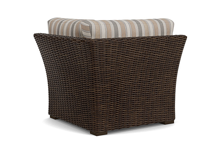 Lloyd Flanders - Mesa Corner Sectional In Pecan Finish With Purveyor Pewter Fabric - 298054086146 view 2