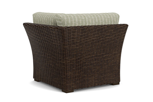 Lloyd Flanders - Mesa Corner Sectional In Pecan Finish With Romulo Laurel Fabric - 2980540862049 view 2