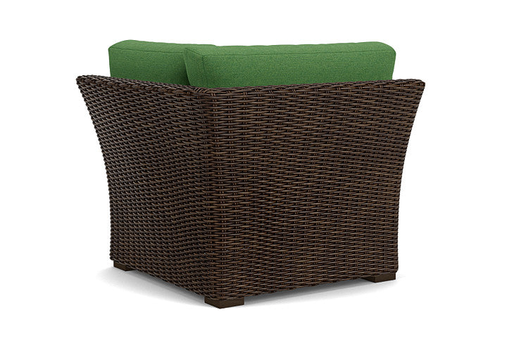 Lloyd Flanders - Mesa Corner Sectional In Pecan Finish With Seadog Botanical Fabric - 2980540862066 view 2