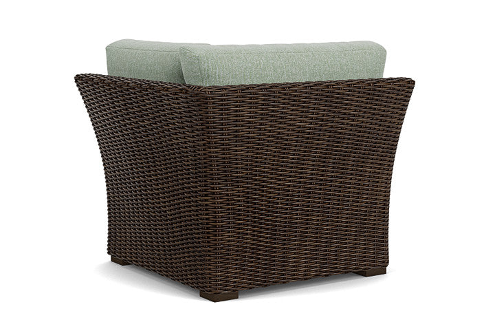 Lloyd Flanders - Mesa Corner Sectional In Pecan Finish With Serene Spa Fabric - 2980540862031 view 2