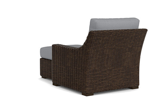Lloyd Flanders - Mesa Left Arm Chaise In Pecan Finish With Sandberg Pewter Fabric - 2980260862029 view 2