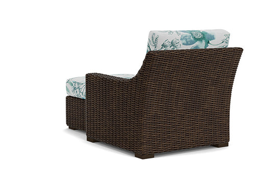 Lloyd Flanders - Mesa Left Arm Chaise In Pecan Finish With Serena Floral Mist Fabric - 2980260862078 view 2