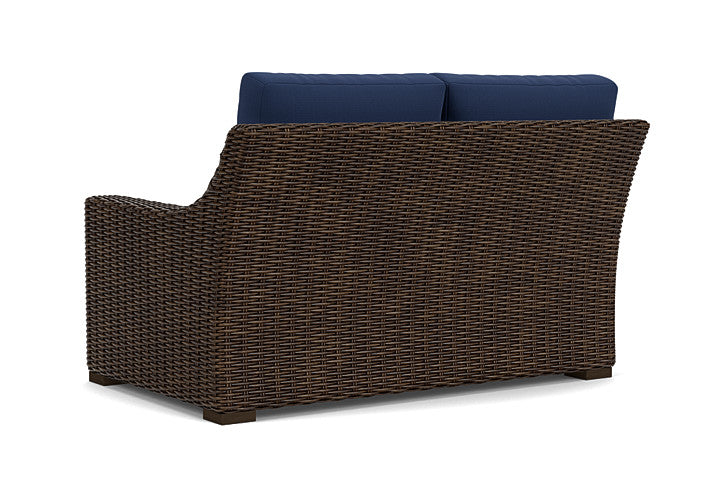 Lloyd Flanders - Mesa Left Arm Loveseat In Pecan Finish With Beach Navy Fabric - 2980520862013 view 2