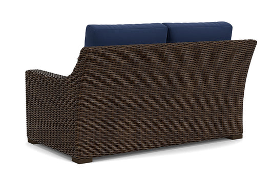 Lloyd Flanders - Mesa Loveseat In Pecan Finish With Beach Navy Fabric - 2980500862013 view 2