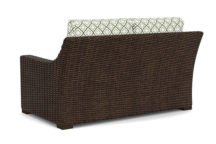 Lloyd Flanders - Mesa Loveseat In Pecan Finish With Savannah Green Fabric - 2980500862064 view 2