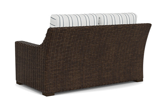 Lloyd Flanders - Mesa Loveseat In Pecan Finish With Tamer Fog Fabric - 2980500862037 view 2