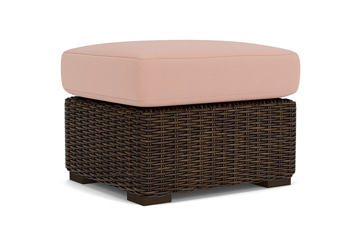 Lloyd Flanders - Mesa Ottoman In Pecan Finish With Azulu Clay Fabric - 2980170862033 view 2