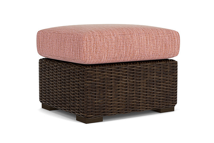 Lloyd Flanders - Mesa Ottoman In Pecan Finish With Friendly Carnival Fabric - 2980170862043 view 2