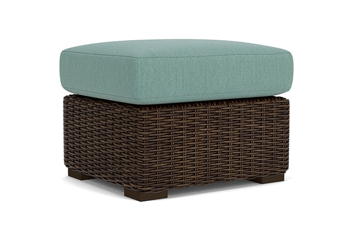 Lloyd Flanders - Mesa Ottoman In Pecan Finish With Loveboat Mint Fabric - 2980170862010 view 2