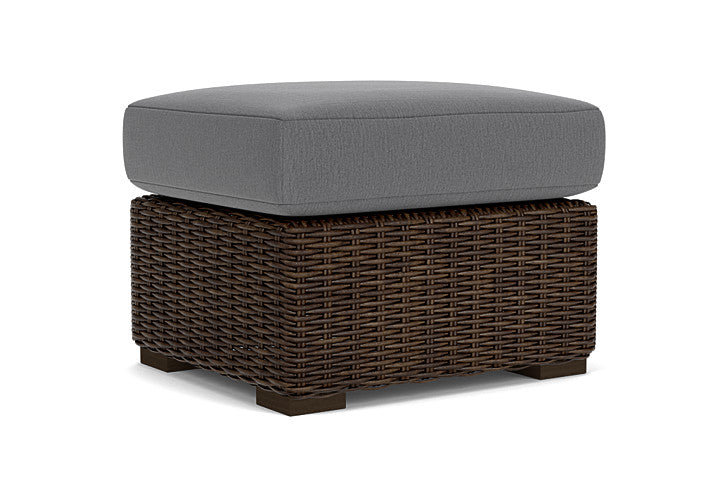 Lloyd Flanders - Mesa Ottoman In Pecan Finish With Remy Graphite Fabric - 2980170862003 view 2