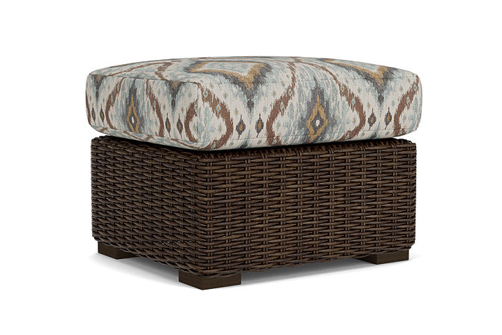 Lloyd Flanders - Mesa Ottoman In Pecan Finish With Yoko Mist Fabric - 298017086727 view 2