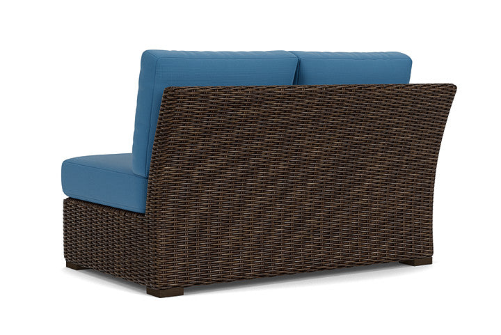 Lloyd Flanders - Mesa Right Arm Loveseat In Pecan Finish With Bamboo Bay Sky Fabric - 2980510862007 view 2