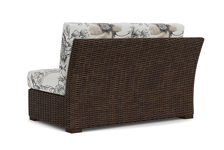 Lloyd Flanders - Mesa Right Arm Loveseat In Pecan Finish With Serena Floral Dove Fabric - 2980510862077 view 2