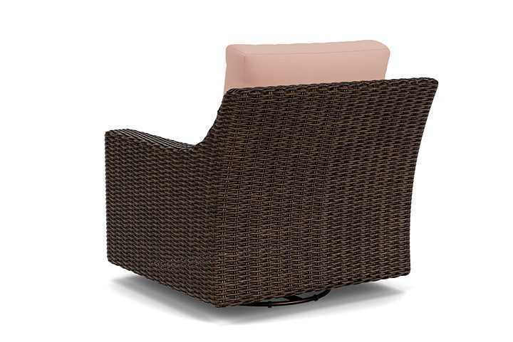 Lloyd Flanders - Mesa Swivel Glider Lounge Chair In Pecan Finish With Azulu Clay Fabric - 2980910862033 view 2