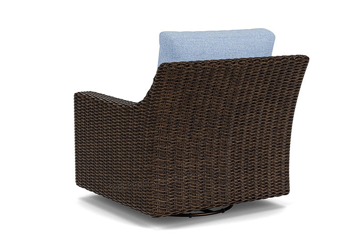 Lloyd Flanders - Mesa Swivel Glider Lounge Chair In Pecan Finish With Demo Skyway Fabric - 298091086065 view 2