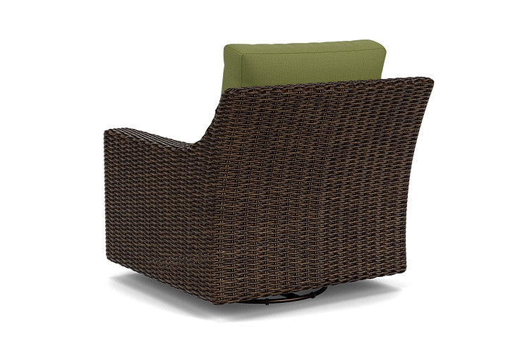 Lloyd Flanders - Mesa Swivel Glider Lounge Chair In Pecan Finish With Reflections Grass Fabric - 2980910862051 view 2
