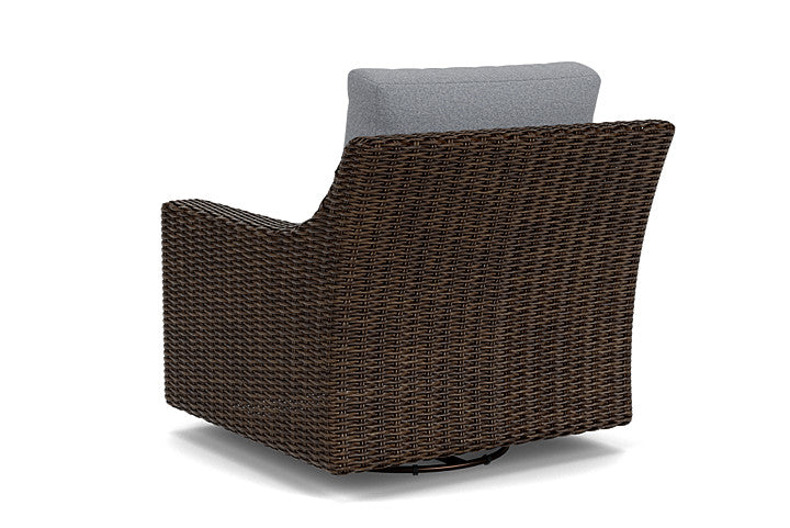 Lloyd Flanders - Mesa Swivel Glider Lounge Chair In Pecan Finish With Rumba Stonewashed Fabric - 2980910862006 view 2