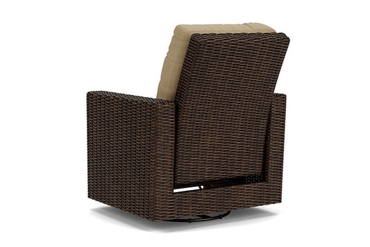 Lloyd Flanders - Mesa Swivel Glider Recliner In Pecan Finish With Loveboat Saffron Fabric - 2980920862009 view 2