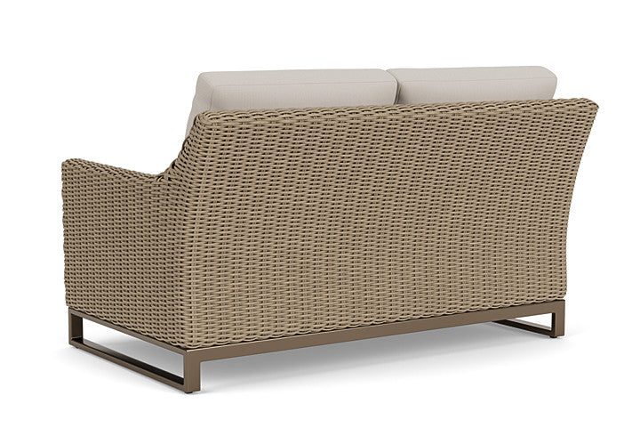 Lloyd Flanders - Milan Loveseat In Brushwood Finish With Azulu Twine Fabric - 4750501882034 view 2