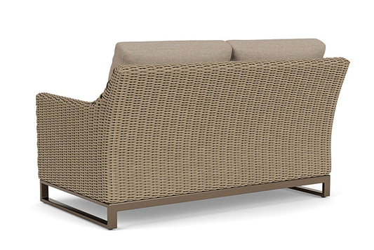 Lloyd Flanders - Milan Loveseat In Brushwood Finish With Demo Oatmeal Fabric - 475050188080 view 2