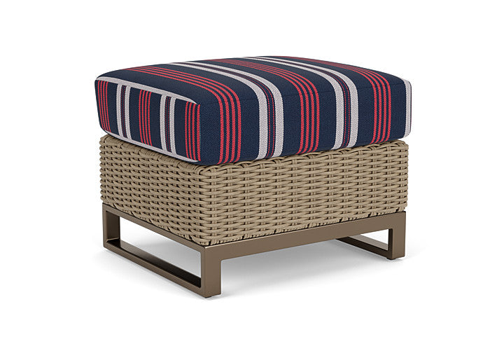 Lloyd Flanders - Milan Ottoman In Brushwood Finish With Berkely Hall Navy Fabric - 4750171882063 view 2