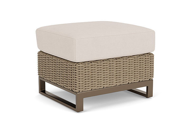 Lloyd Flanders - Milan Ottoman In Brushwood Finish With Canvas Birds Eye Fabric - 475017188937 view 2