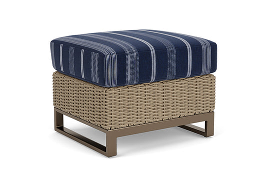 Lloyd Flanders - Milan Ottoman In Brushwood Finish With Consider Indigo Fabric - 4750171881969 view 2
