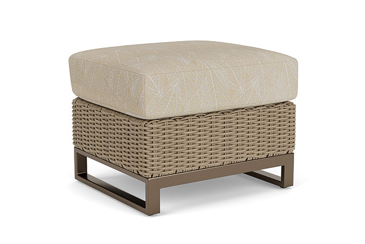 Lloyd Flanders - Milan Ottoman In Brushwood Finish With Laurel Ecru Fabric - 4750171882057 view 2